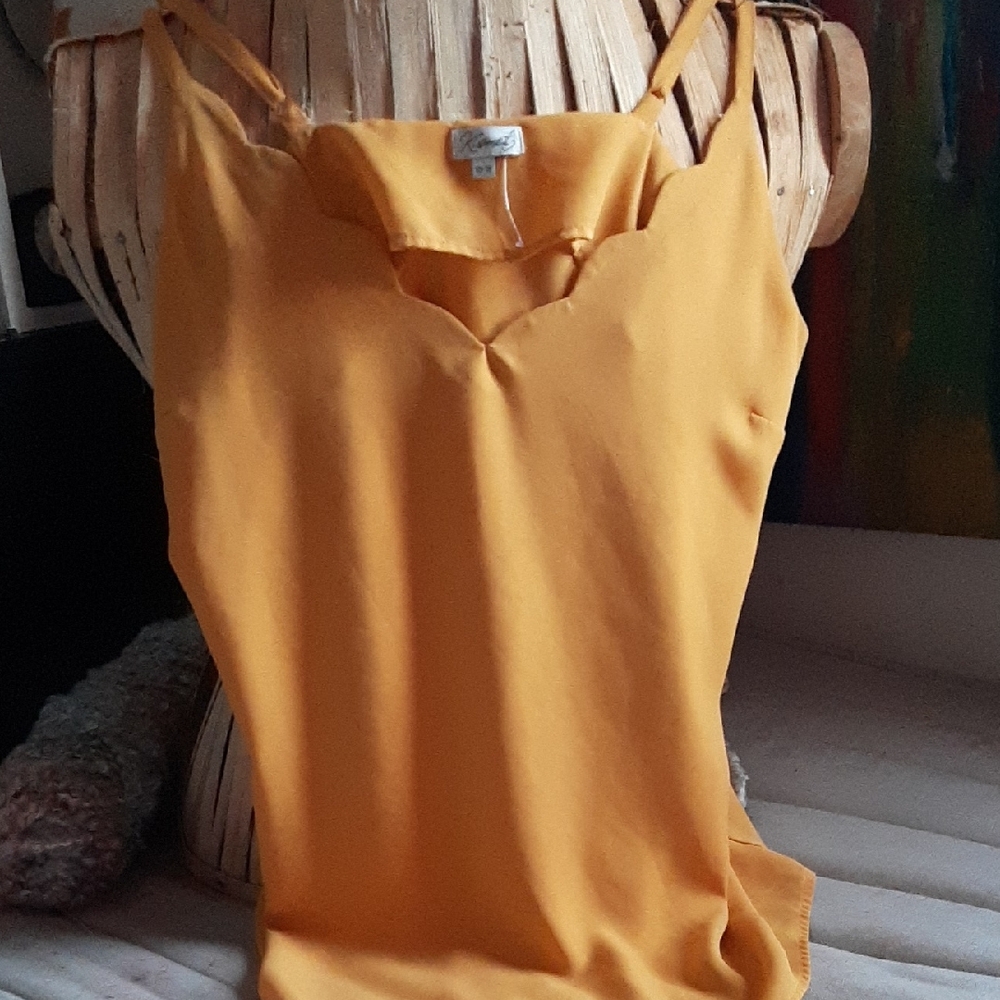 Elegant Mustard Yellow Women's Top